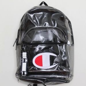 Champion Blck Supercize Clear Backpack Transparent